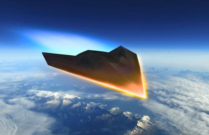 Graphic of hypersonic vehicle